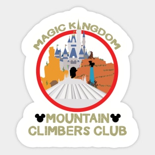 Magic Kingdom Mountain Climbers Club Sticker